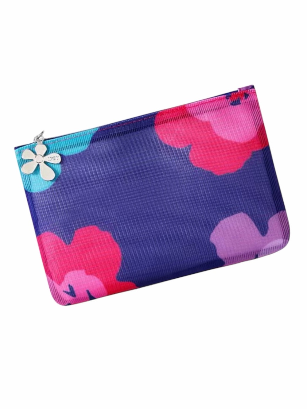 Flowered Cosmetic Bag
